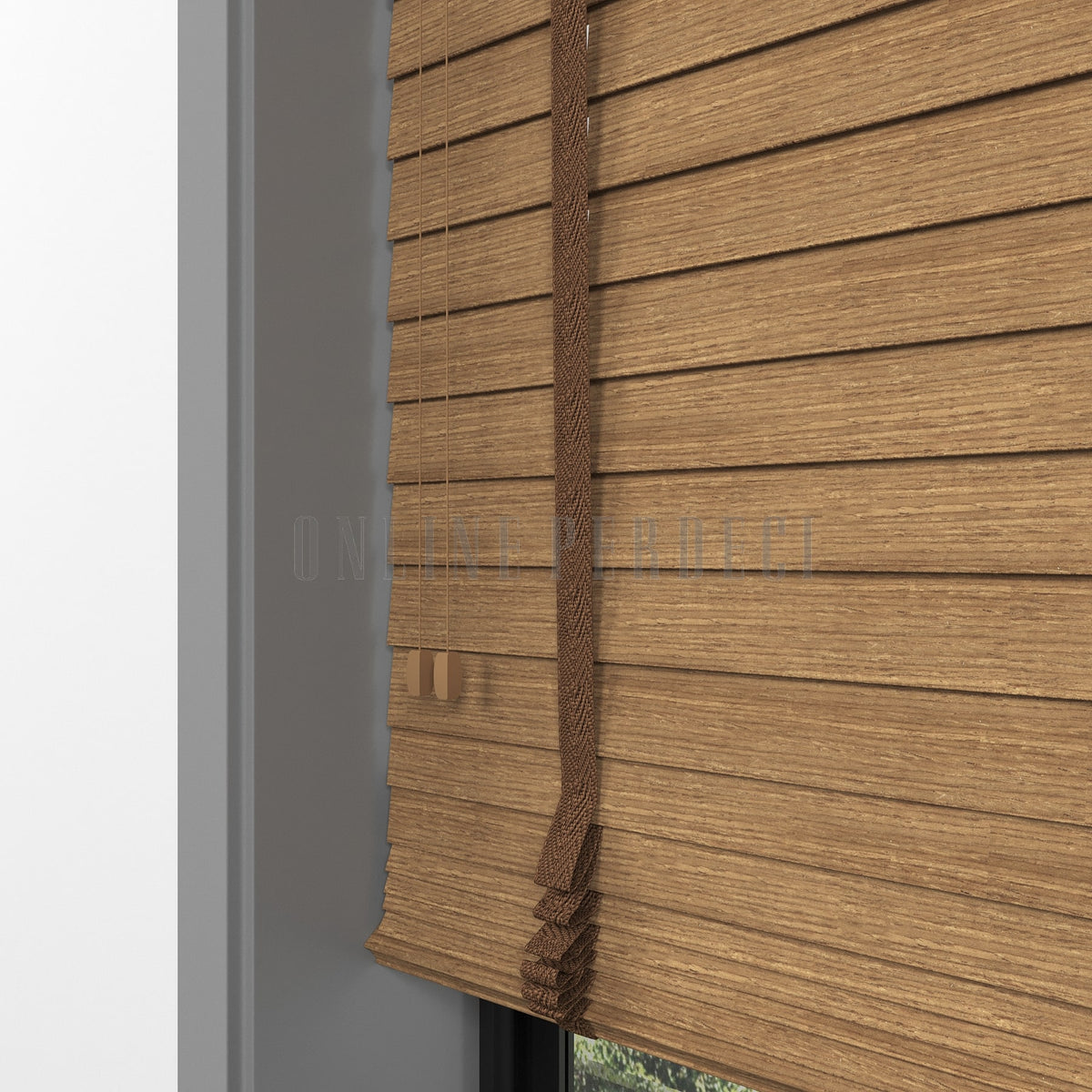 50 MM Prestia WOOD Amber Ahşap Jaluzi
