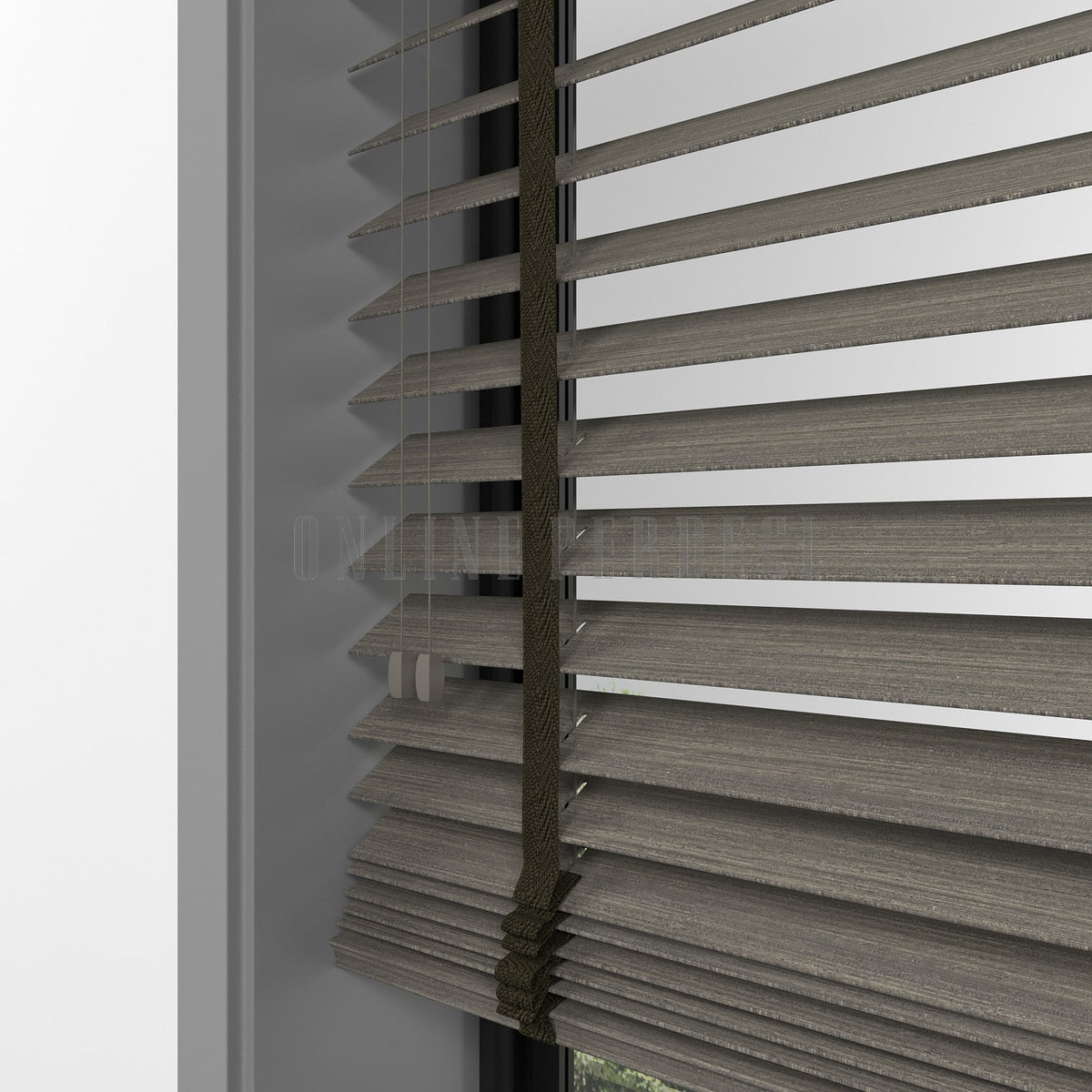 50 MM Prestia WOOD Ash Ahşap Jaluzi