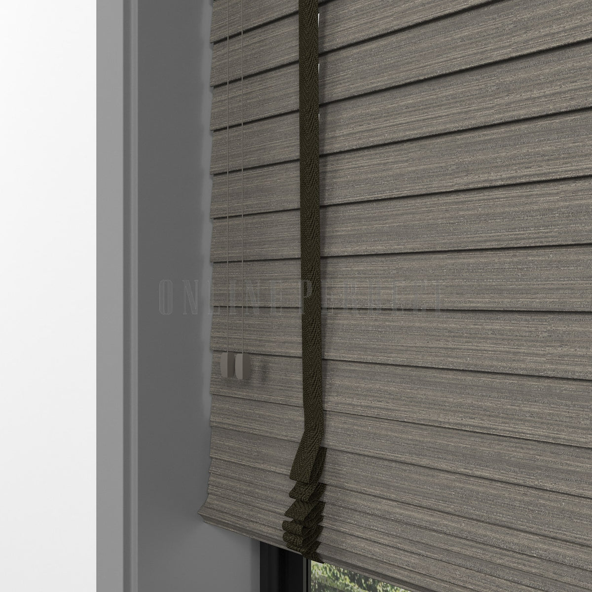 50 MM Prestia WOOD Ash Ahşap Jaluzi