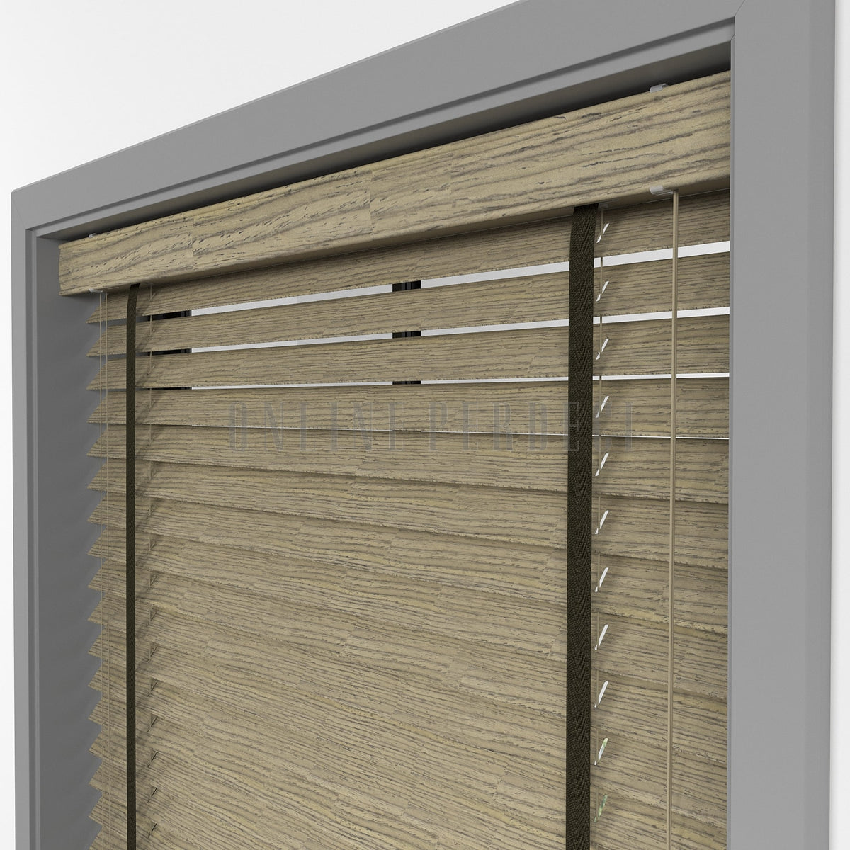 50 MM Prestia WOOD Bark Ahşap Jaluzi