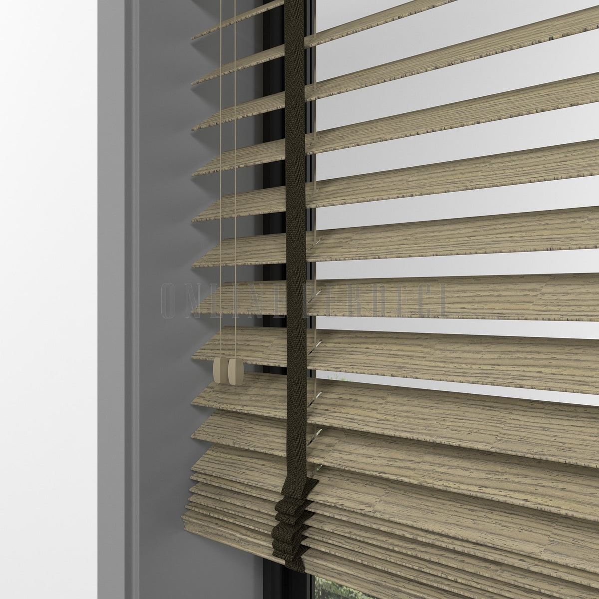 50 MM Prestia WOOD Bark Ahşap Jaluzi