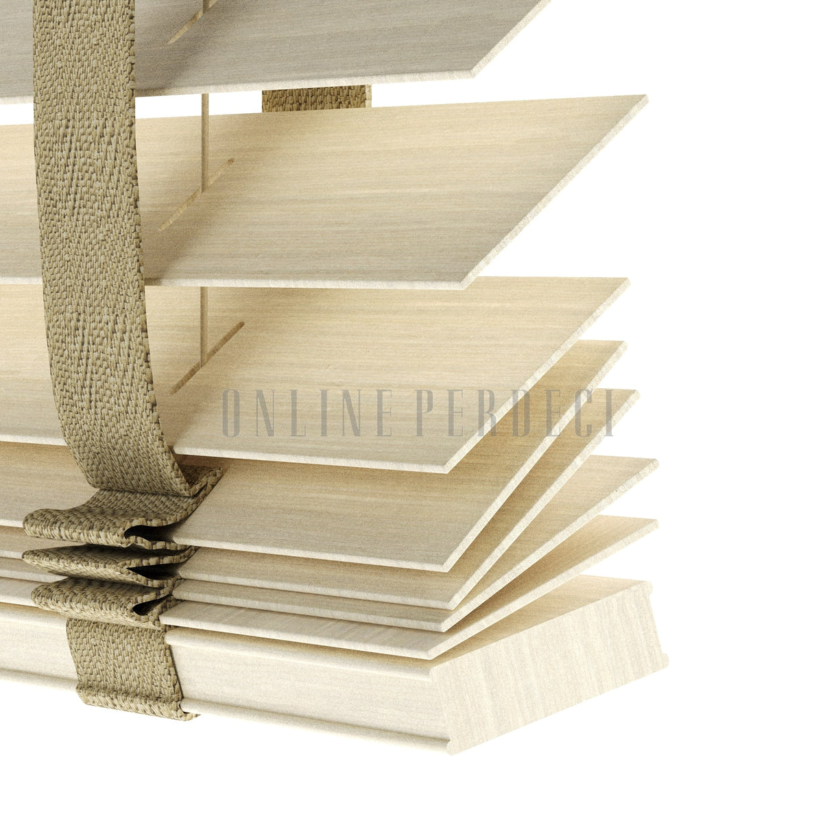 50 MM Prestia WOOD Camel Ahşap Jaluzi
