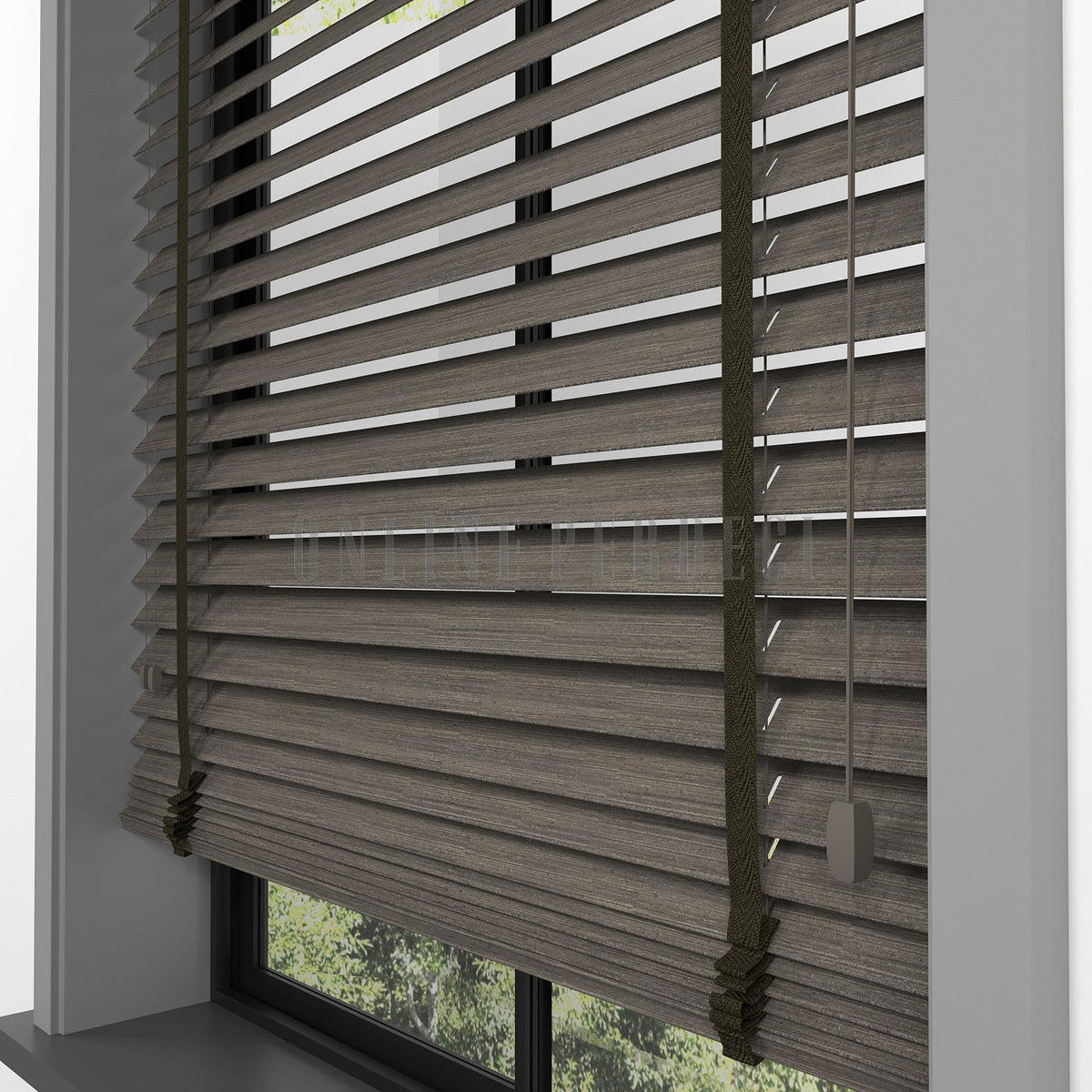 50 MM Prestia WOOD Cinder Ahşap Jaluzi