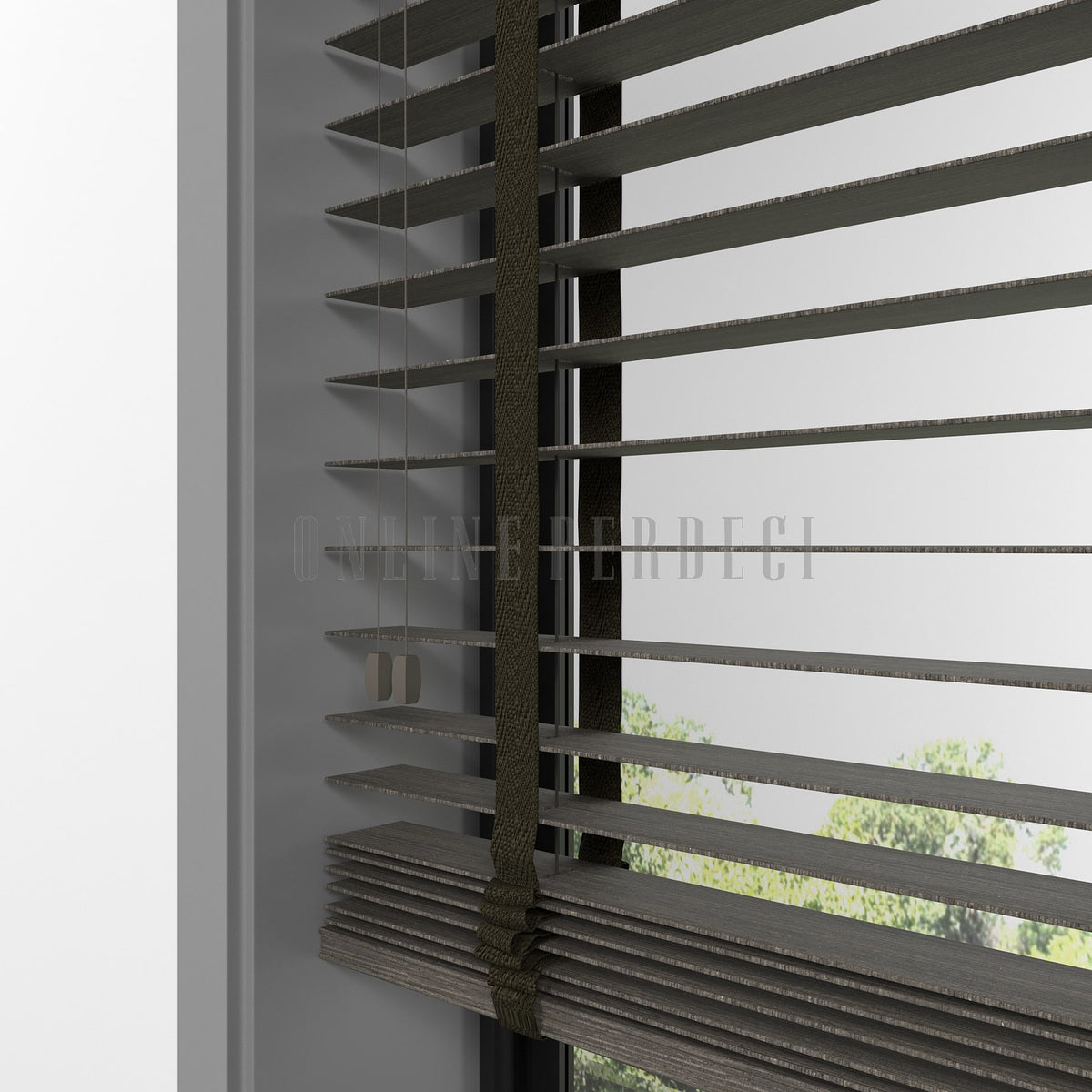 50 MM Prestia WOOD Cinder Ahşap Jaluzi