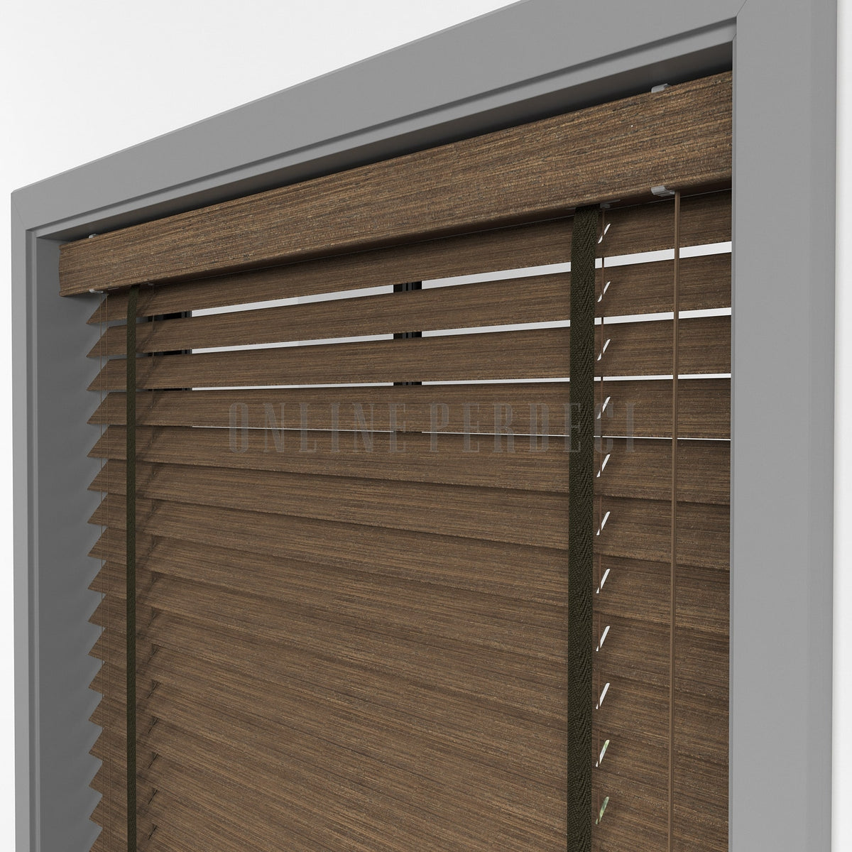 50 MM Prestia WOOD Mud Ahşap Jaluzi