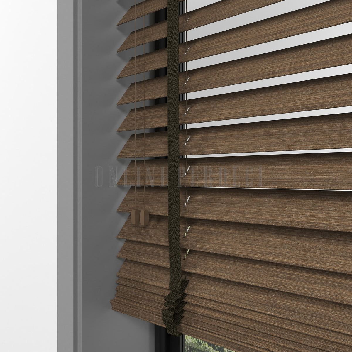 50 MM Prestia WOOD Mud Ahşap Jaluzi