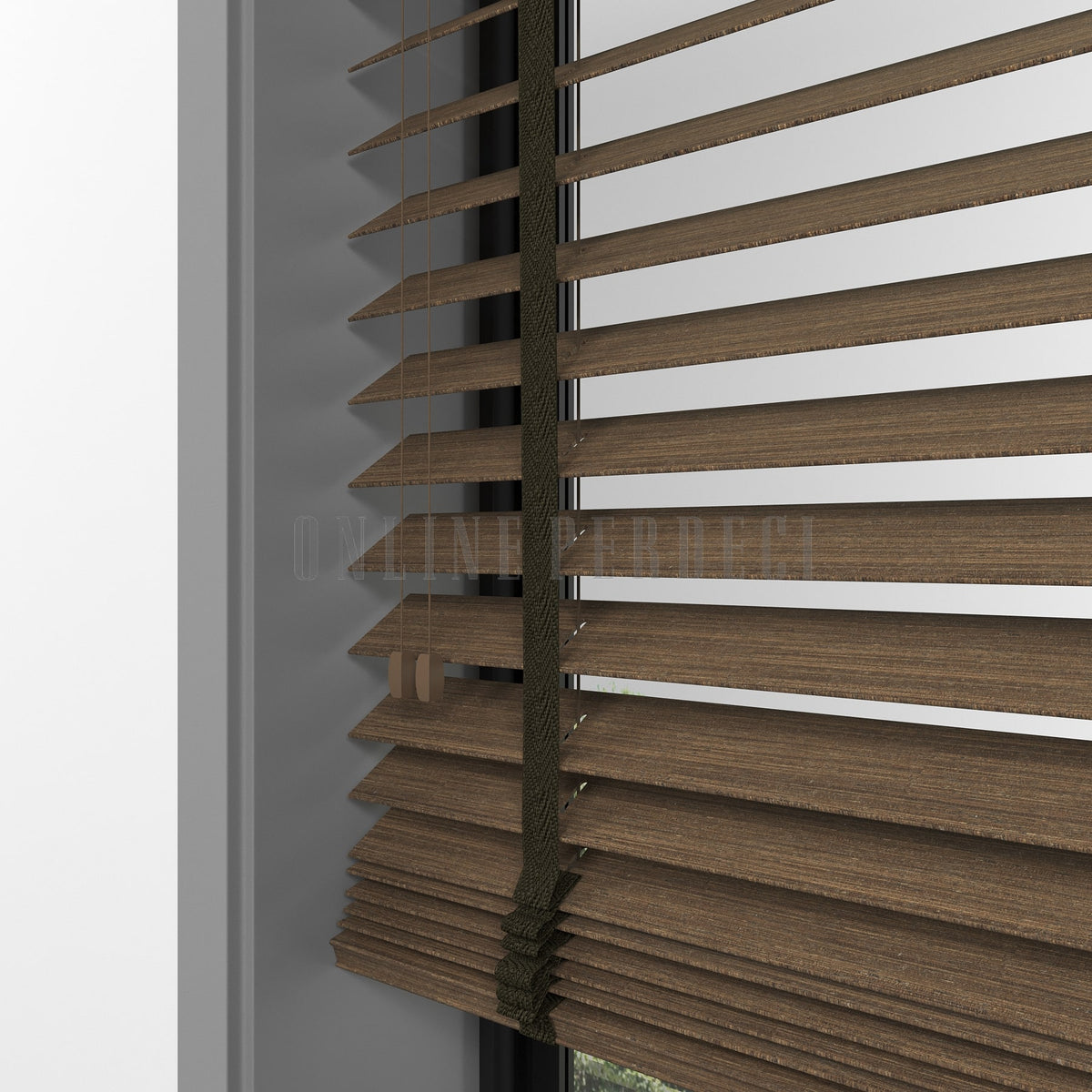 50 MM Prestia WOOD Mud Ahşap Jaluzi
