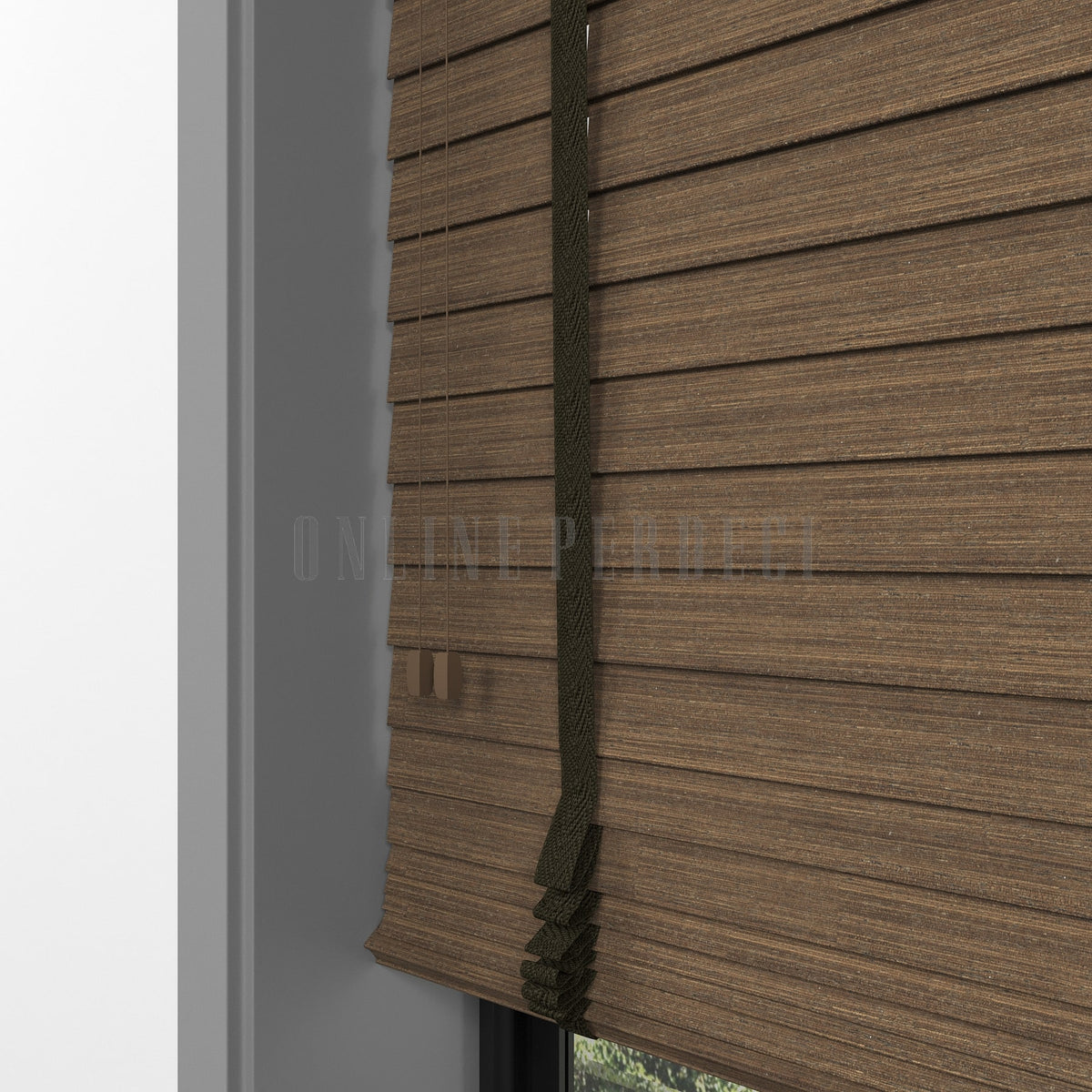 50 MM Prestia WOOD Mud Ahşap Jaluzi
