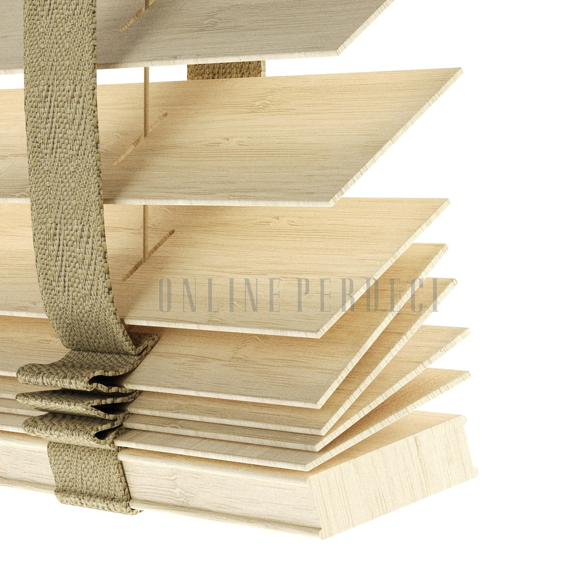 50 MM Sinova Light Oak Ahşap Jaluzi