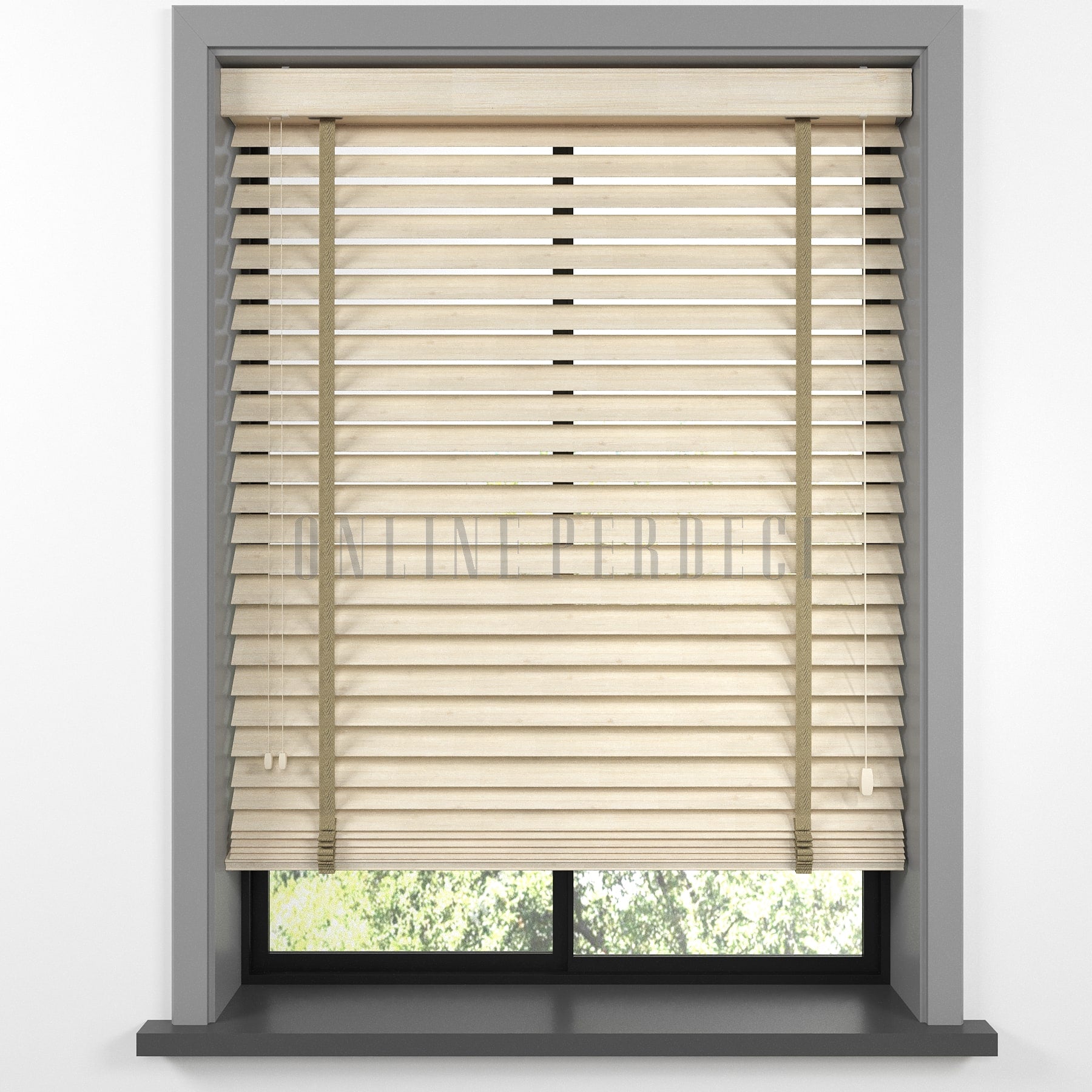 50 MM Sinova Maple Ahşap Jaluzi