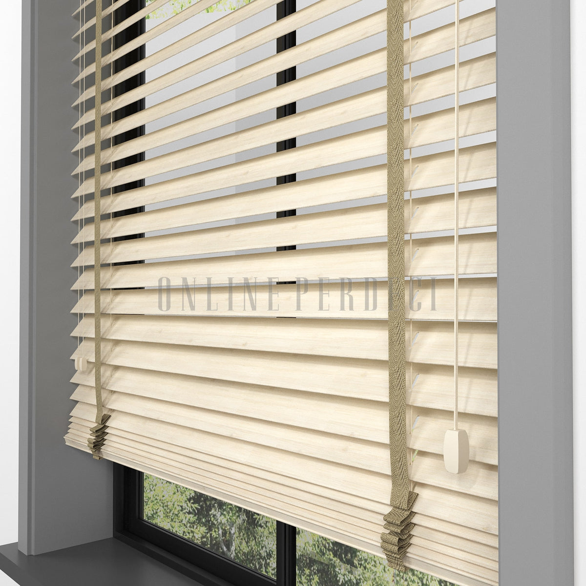 50 MM Sinova Maple Ahşap Jaluzi