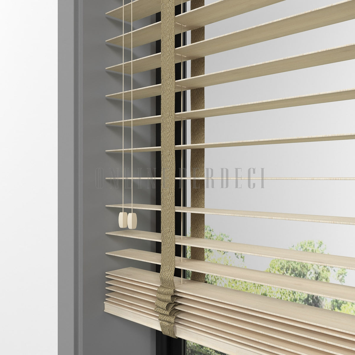 50 MM Sinova Maple Ahşap Jaluzi