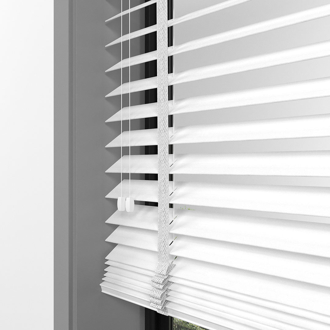 50 MM BAMBU Beyaz Ahşap Jaluzi