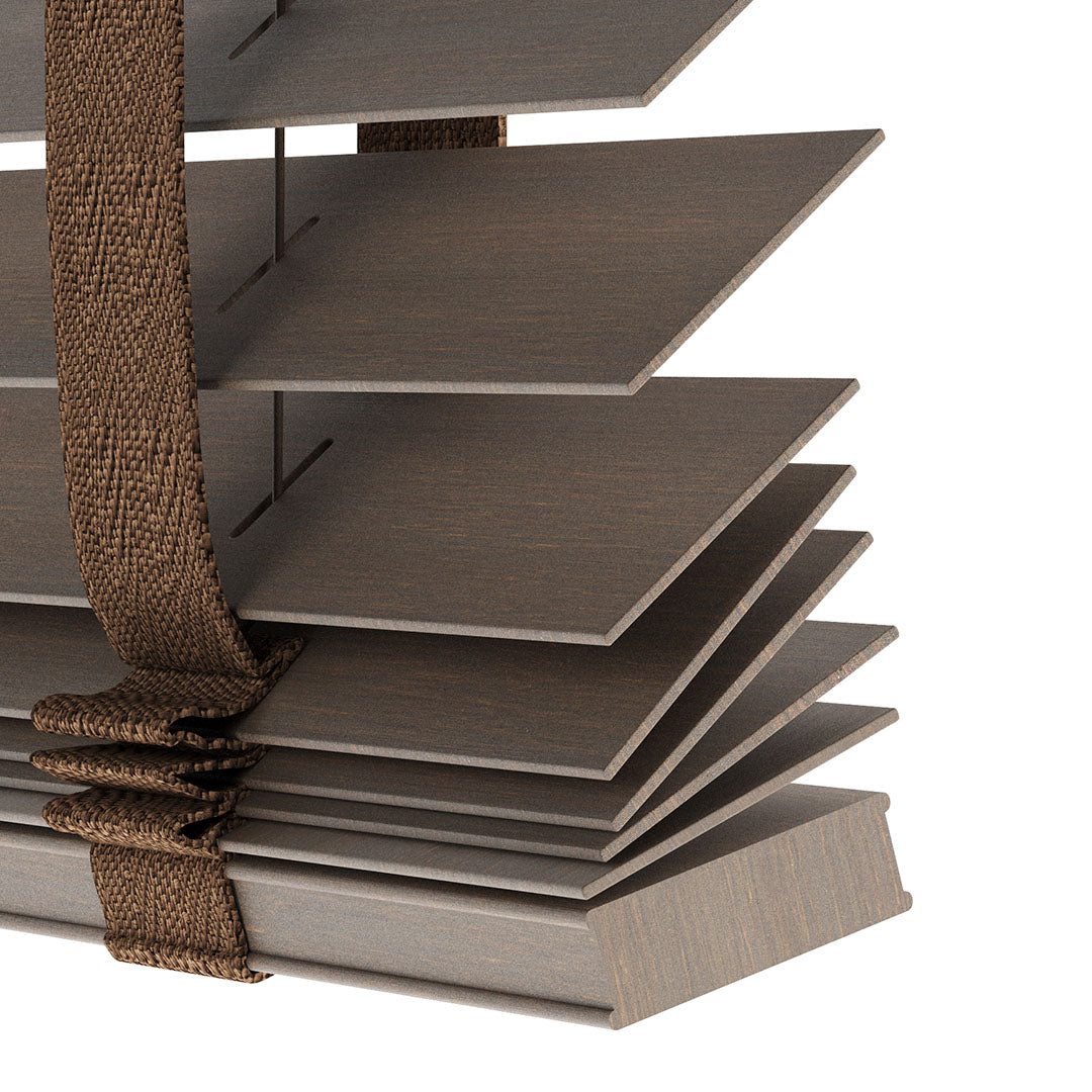 50 MM BAMBU Kestane Ahşap Jaluzi