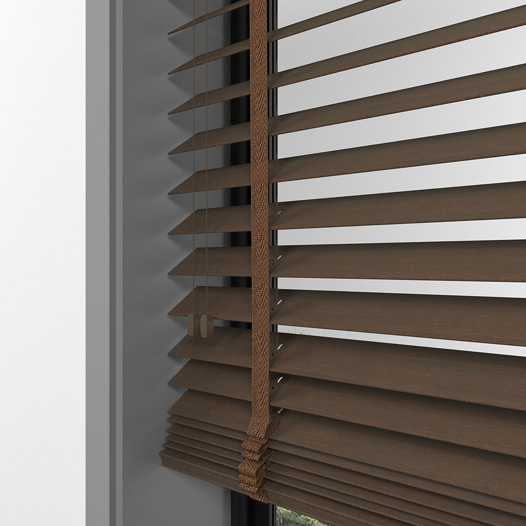 50 MM BAMBU Kestane Ahşap Jaluzi