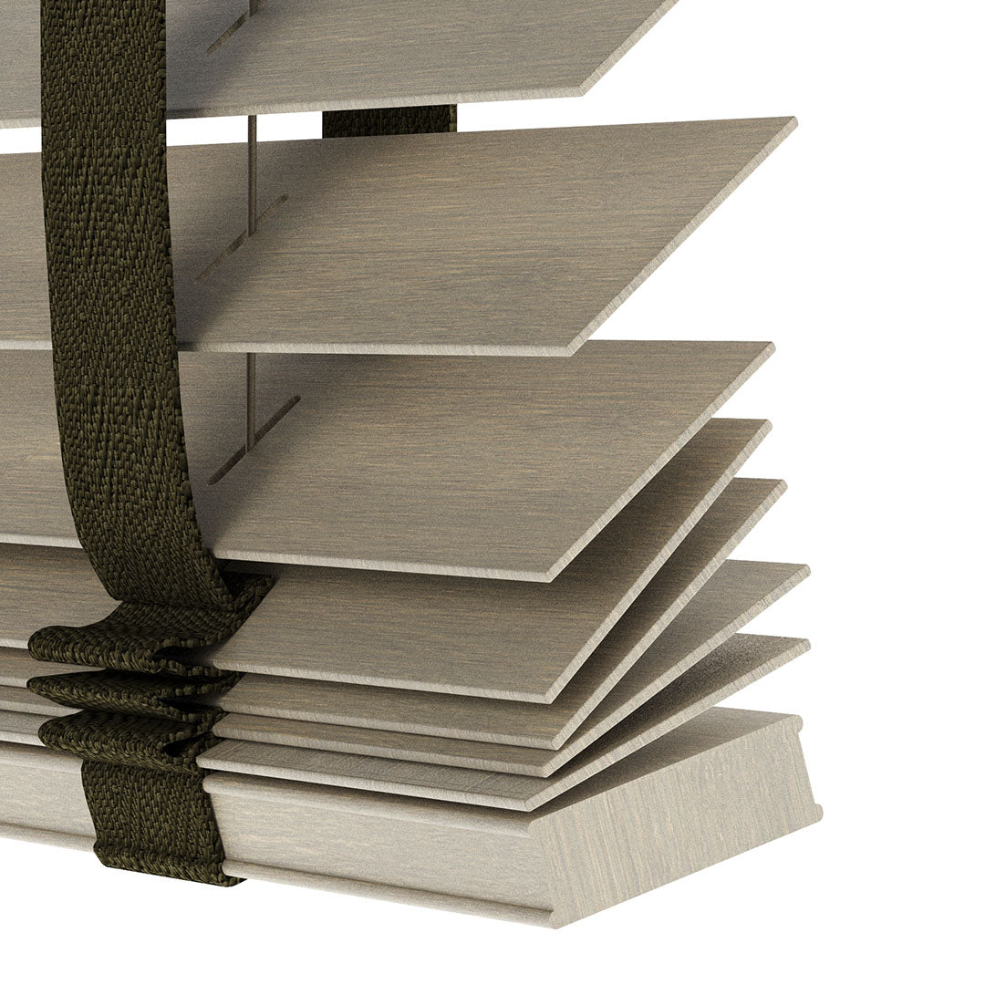 50 MM BAMBU Duman Gri Ahşap Jaluzi