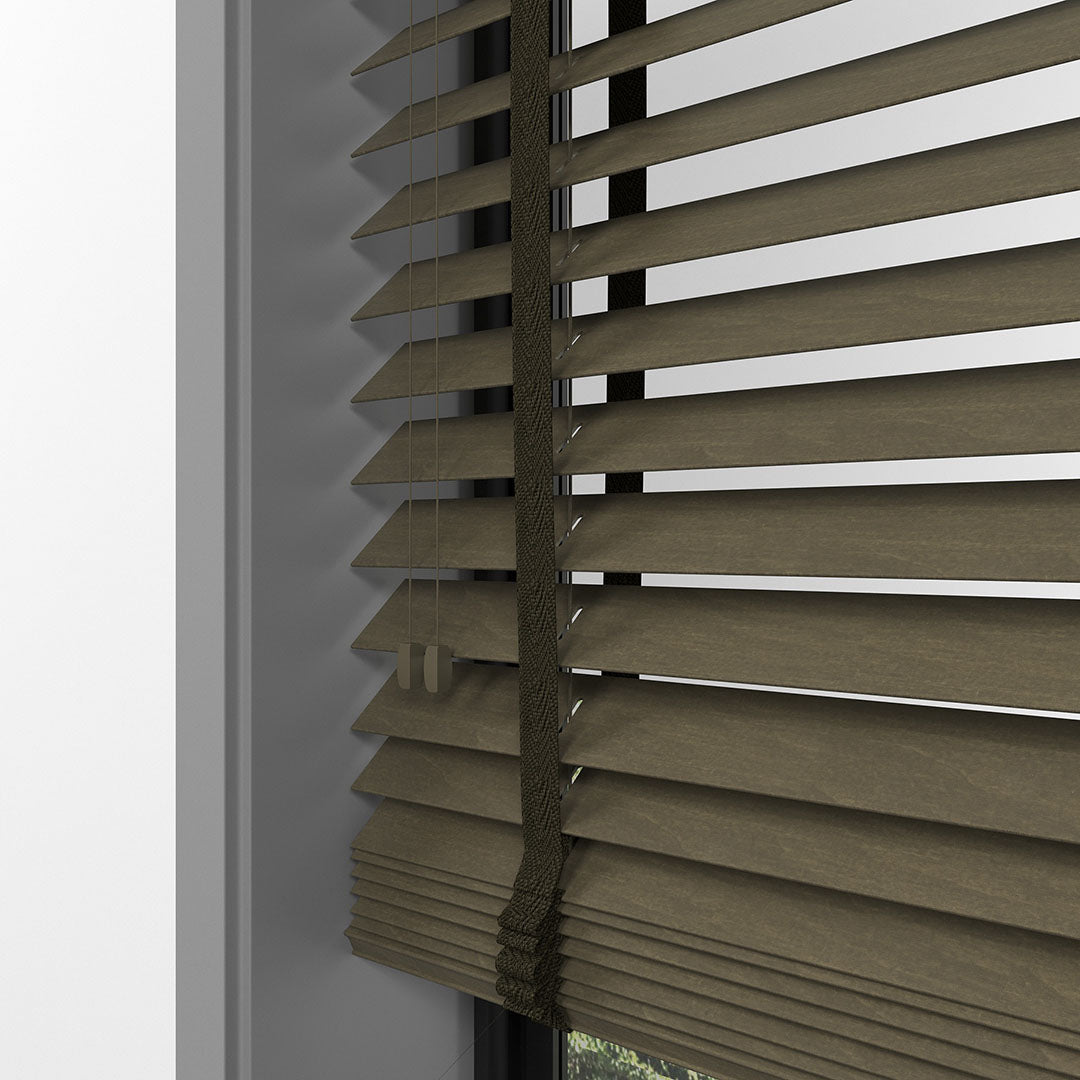 50 MM BASSWOOD Kestane Ahşap Jaluzi