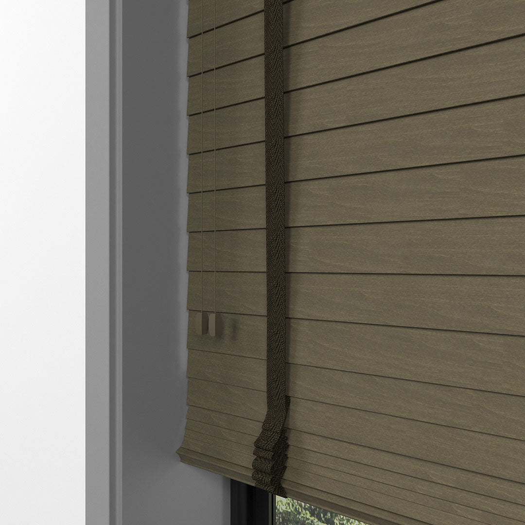 50 MM BASSWOOD Kestane Ahşap Jaluzi