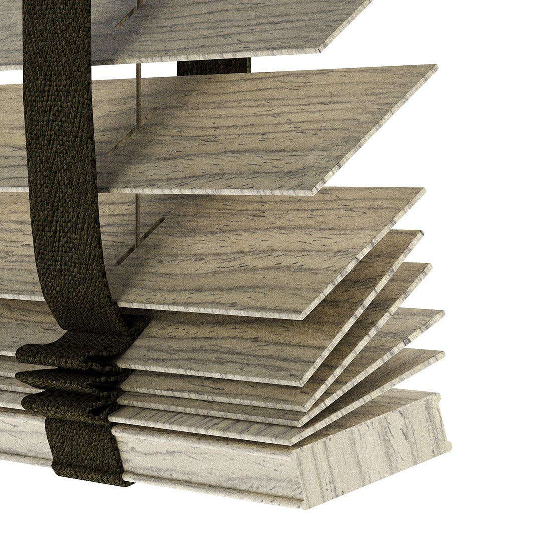 50 MM LÜKS AHŞAP Kabuk Ahşap Jaluzi