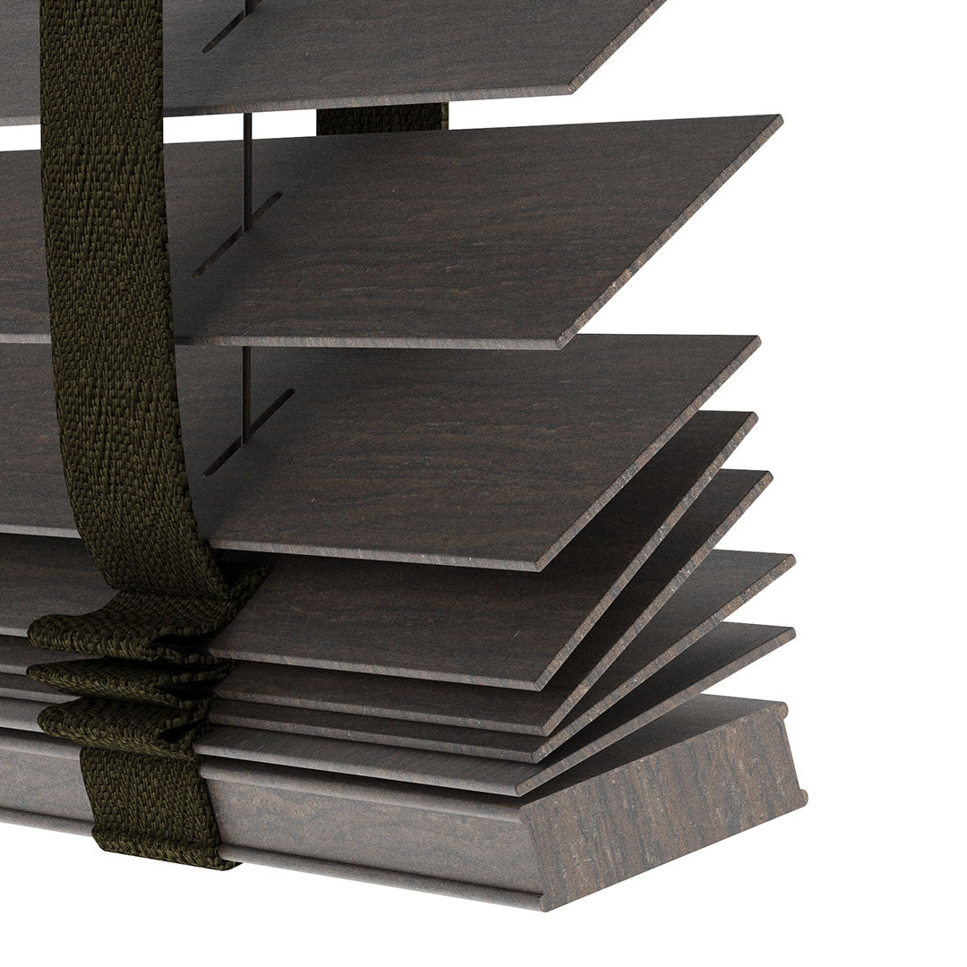 50 MM LÜKS AHŞAP Kahverengi Ahşap Jaluzi