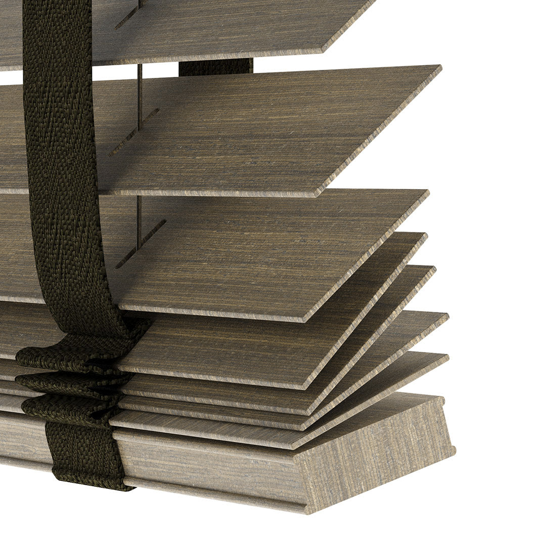 50 MM LÜKS AHŞAP Çamur Ahşap Jaluzi