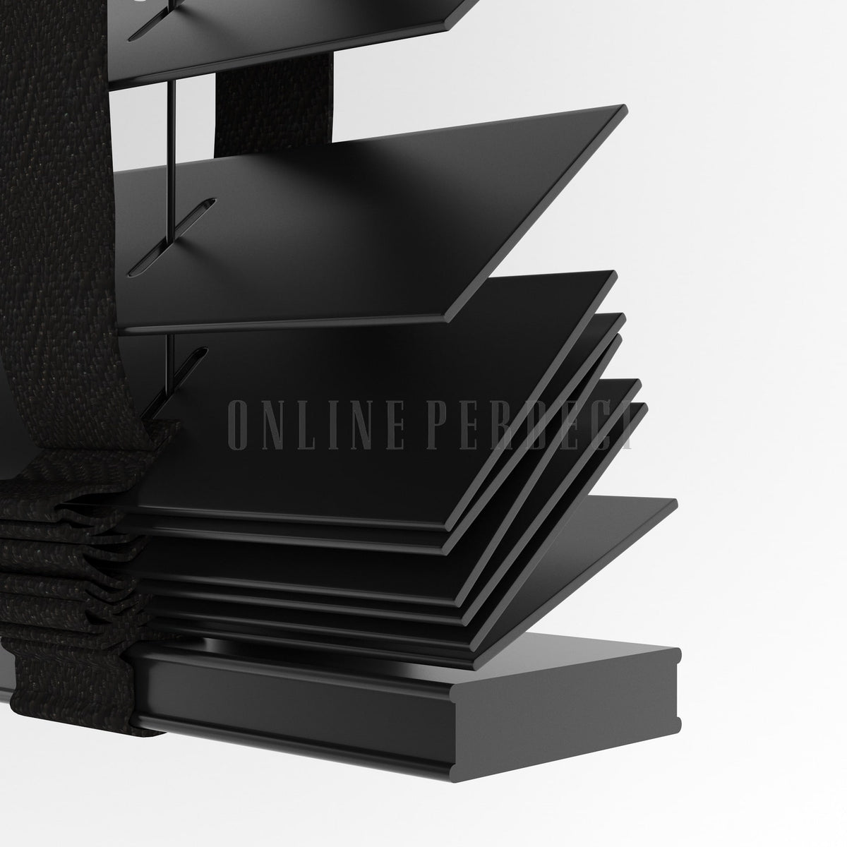63 MM Lindera Black Ahşap Jaluzi