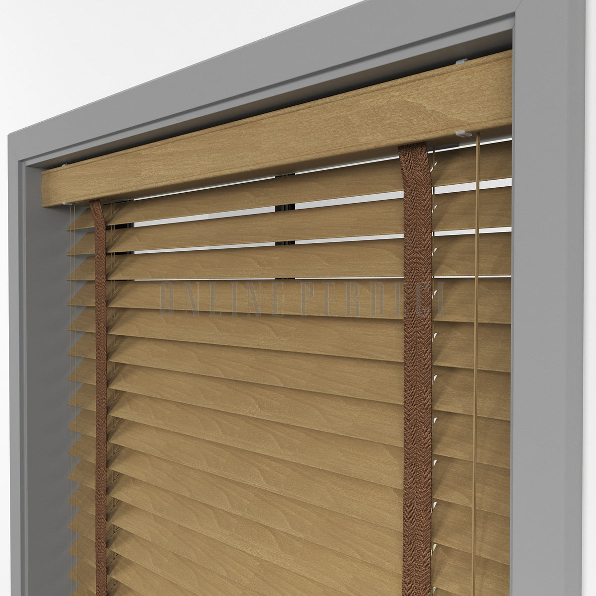 63 MM Lindera Golden Oak Ahşap Jaluzi