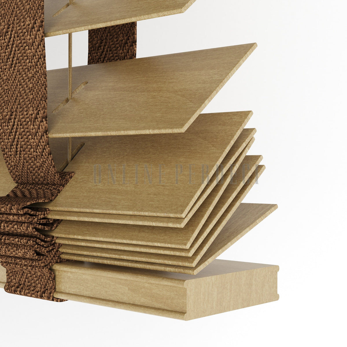 63 MM Lindera Golden Oak Ahşap Jaluzi