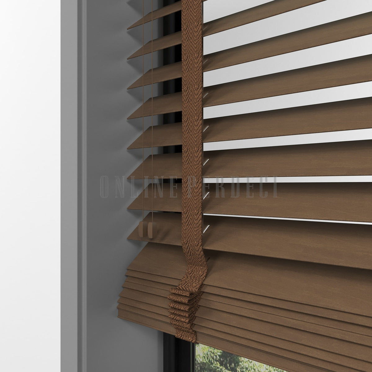 63 MM Lindera Makarone Ahşap Jaluzi