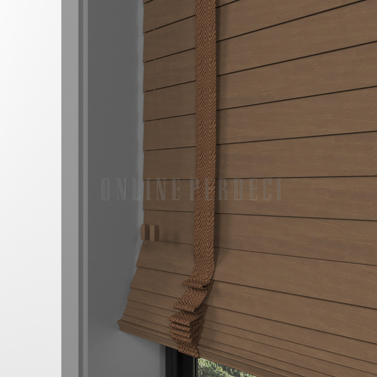 63 MM Lindera Makarone Ahşap Jaluzi