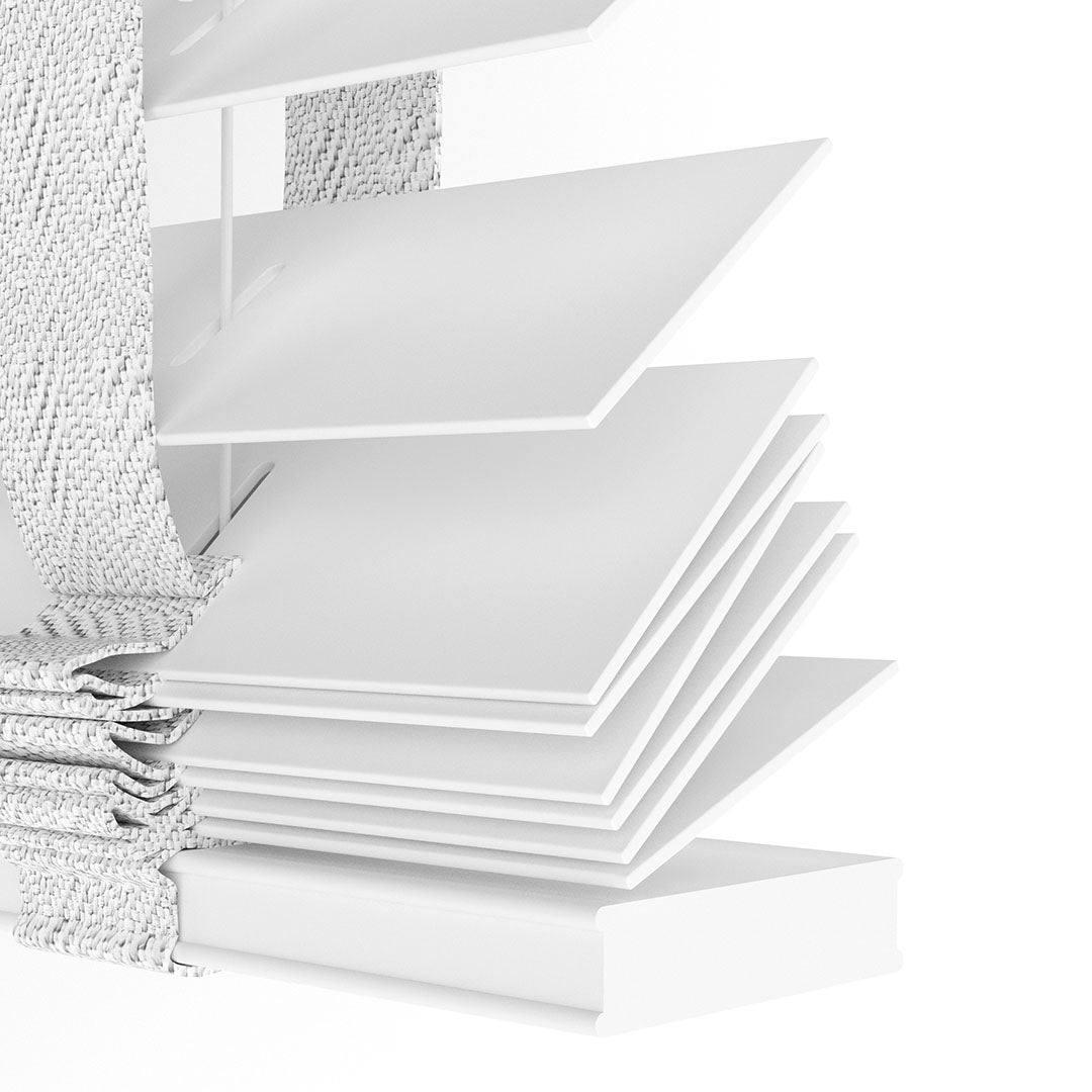 63 MM Ihlamur Ağacı Beyaz Ahşap Jaluzi