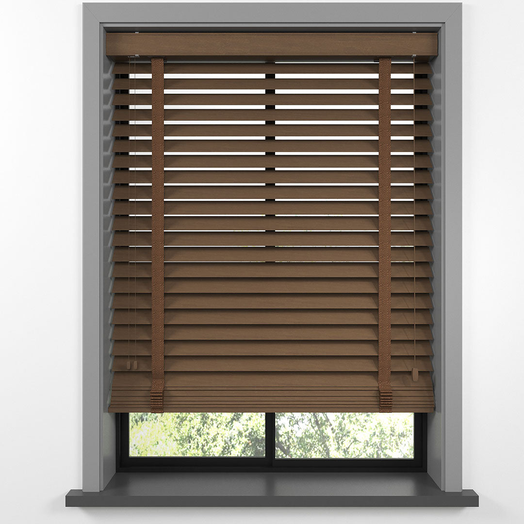 63 MM BASSWOOD Makarone Ahşap Jaluzi