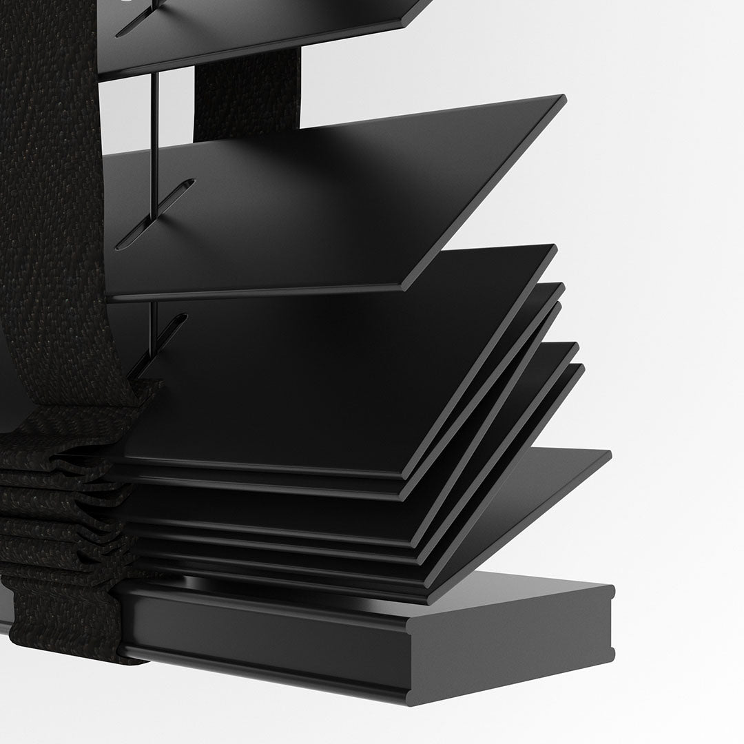 63 MM Ihlamur Siyah Ahşap Jaluzi