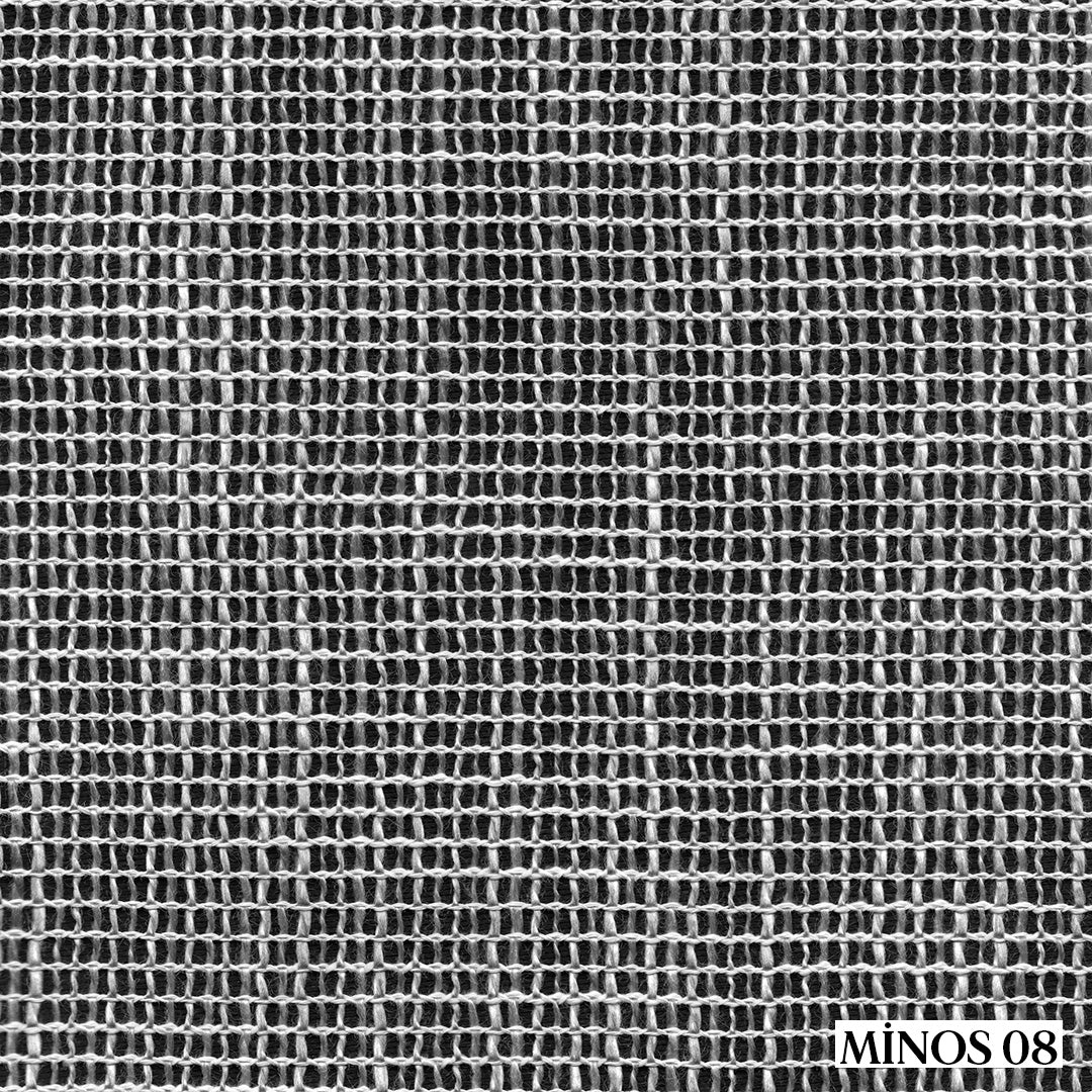 Açık Gri Dosya Zemin Kalın Keten Efekli Düz Tül Perde | Minolar