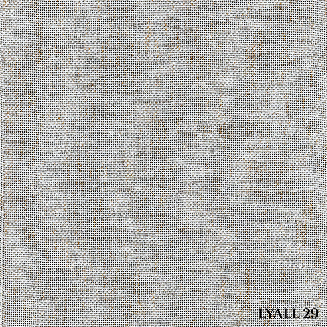 Açık Gri Doğal Efekt İplikli Keten Düz Tül Perde | Lyall