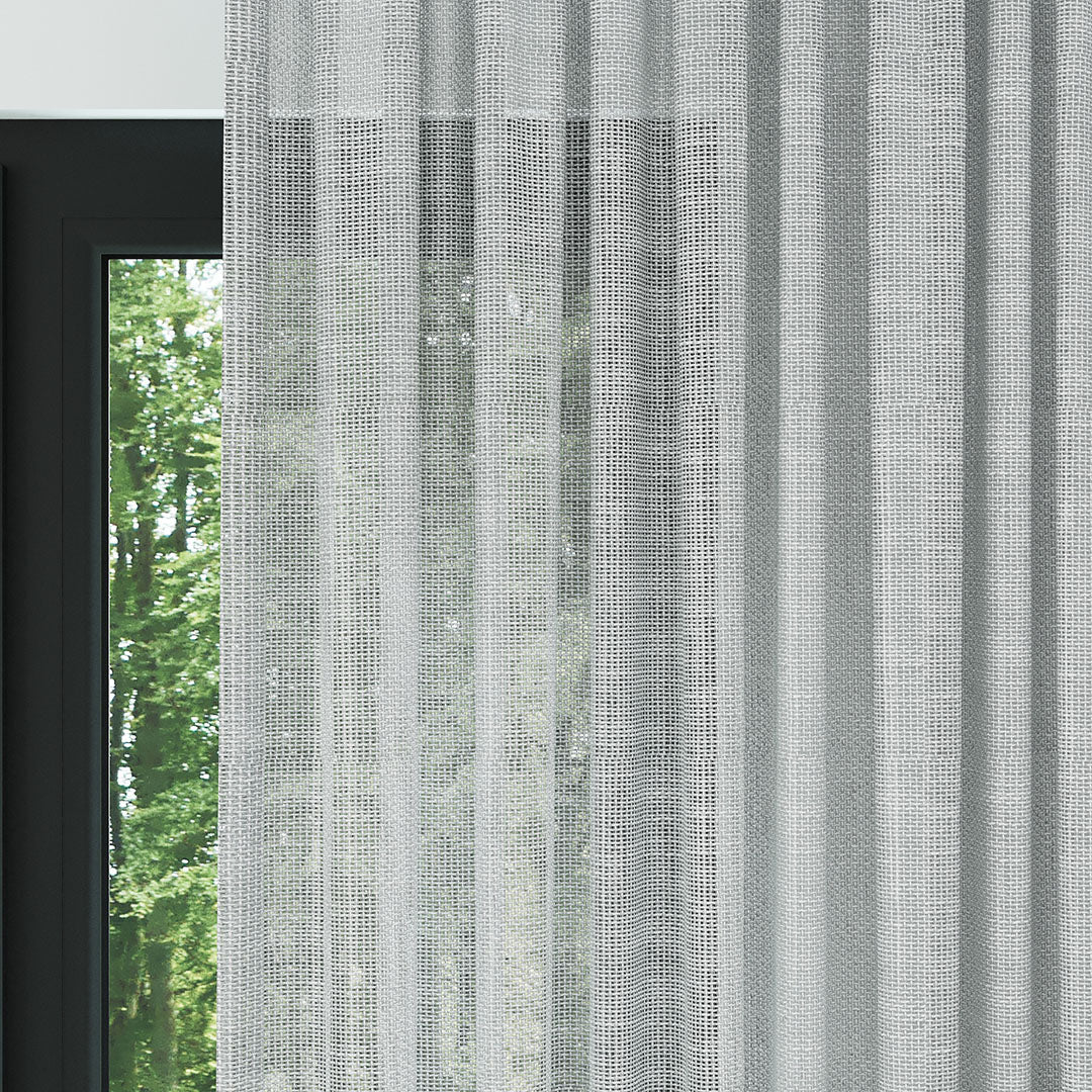 Açık Gri Trend Dosyası Kalın Dekoratif Düz Tül Perde | İlham perisi
