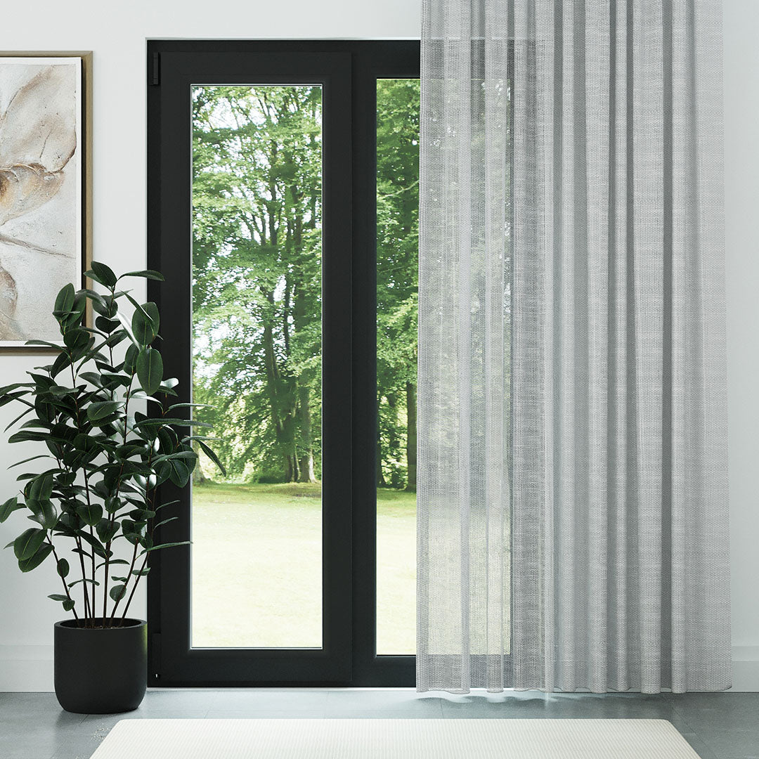 Açık Gri Trend Dosyası Kalın Dekoratif Düz Tül Perde | İlham perisi