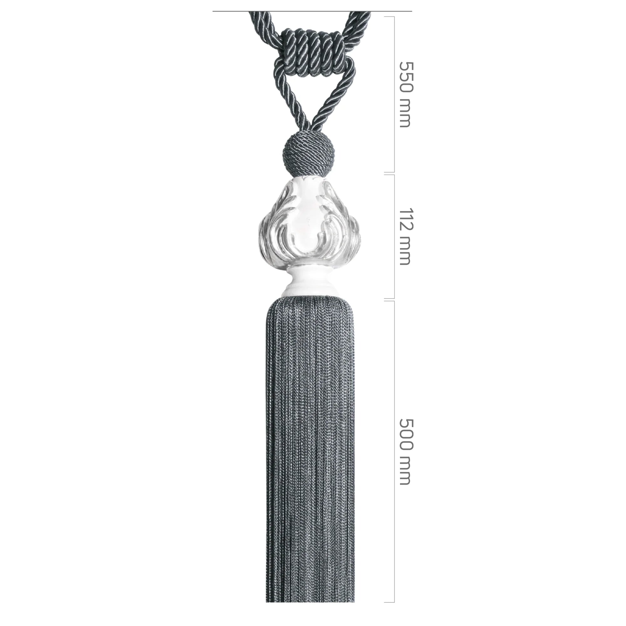 Braçol - Gümüş Antrasit Eskitme Metal - Nilüfer