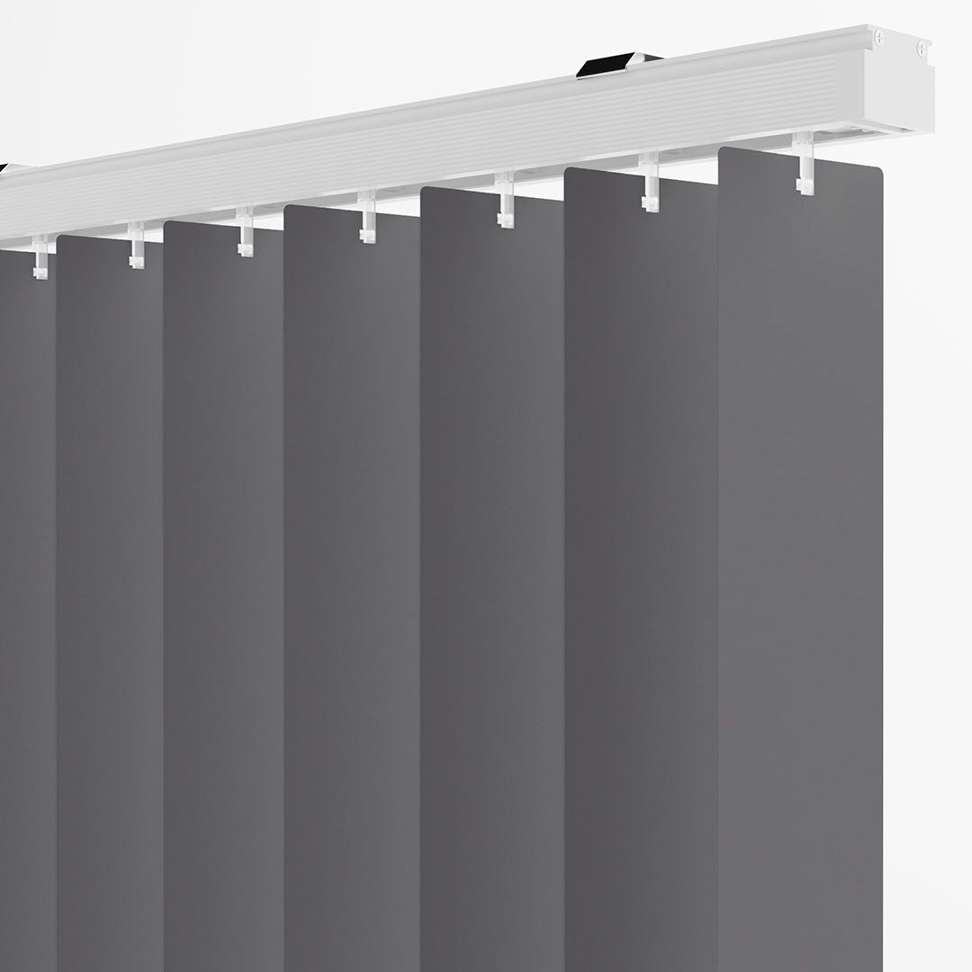 Antrasit Düz PVC Dikey Perde