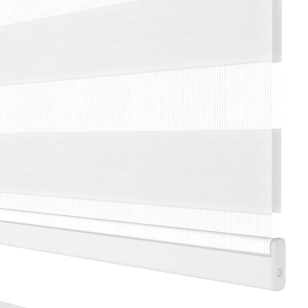 Beyaz Düz Zebra Perde | Arlo