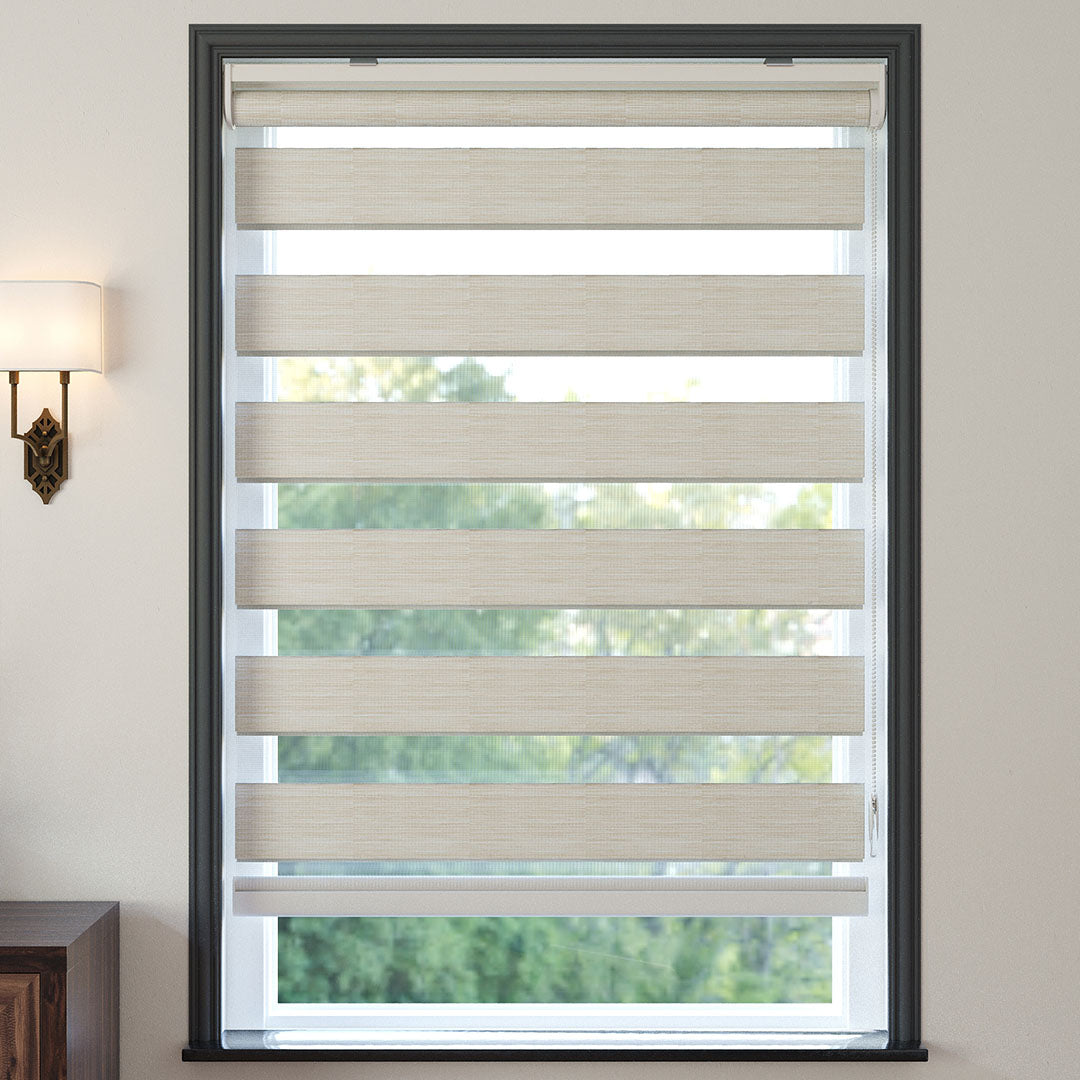 Krem Düz Zebra Perde | Arlo