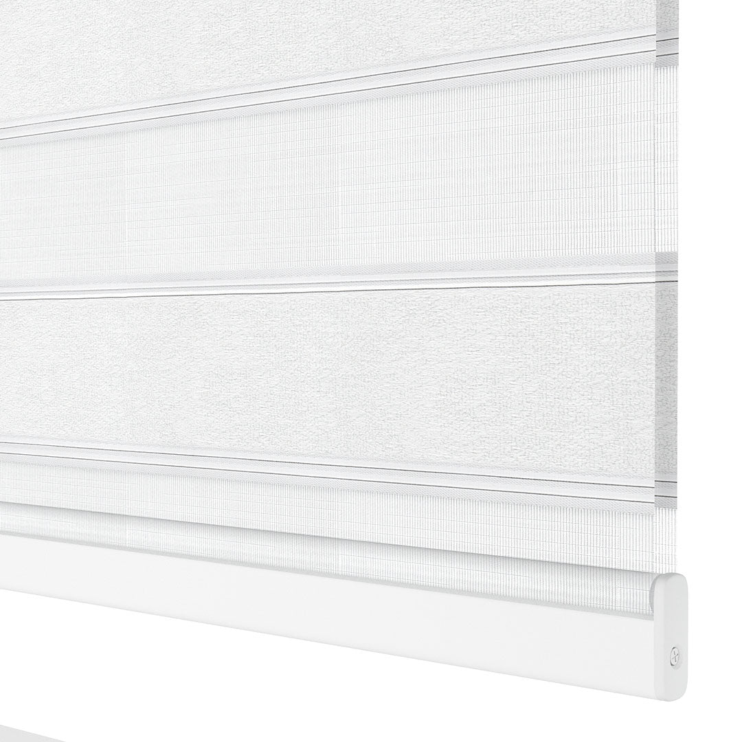 Beyaz Desenli Zebra Perde | Arroyo