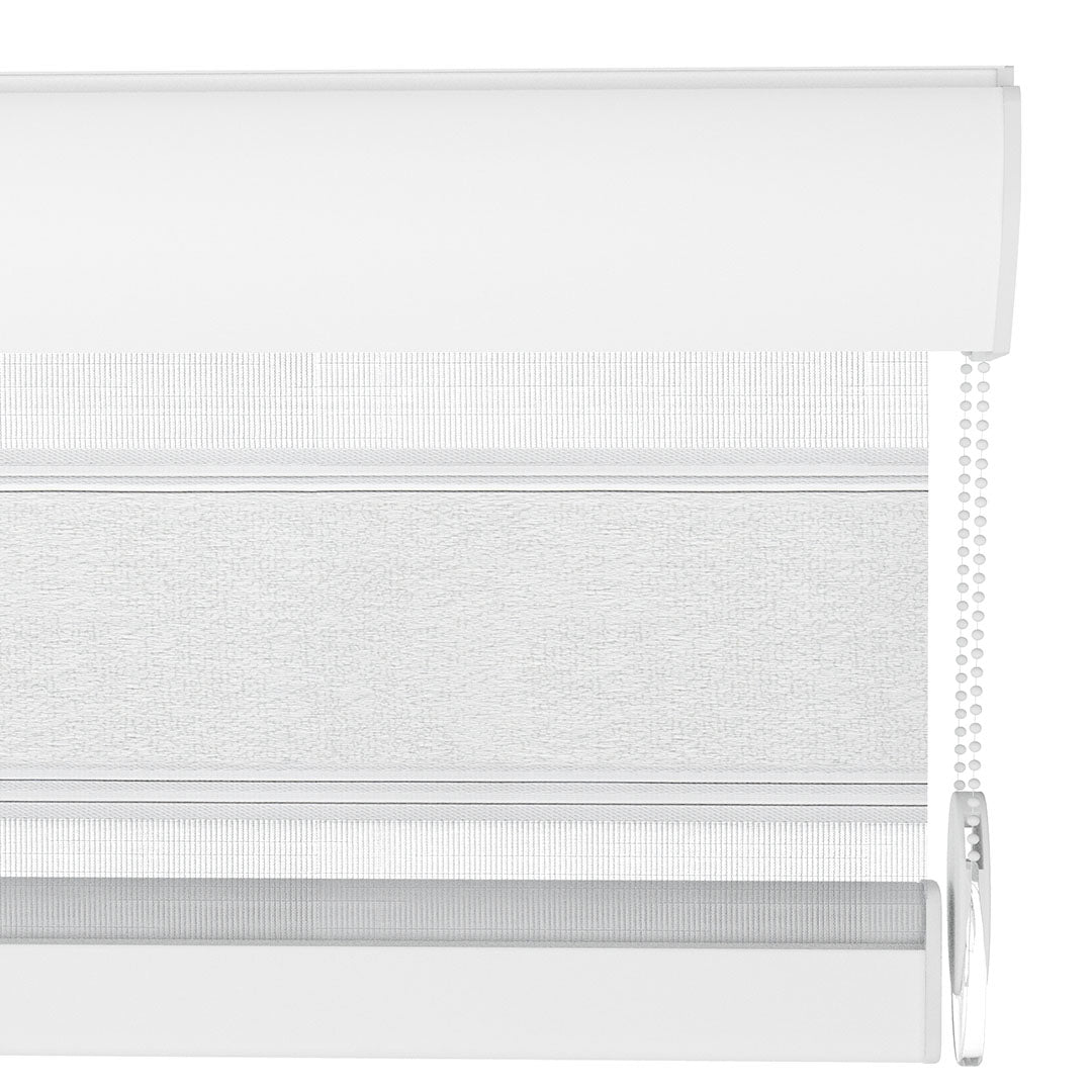 Beyaz Desenli Zebra Perde | Arroyo