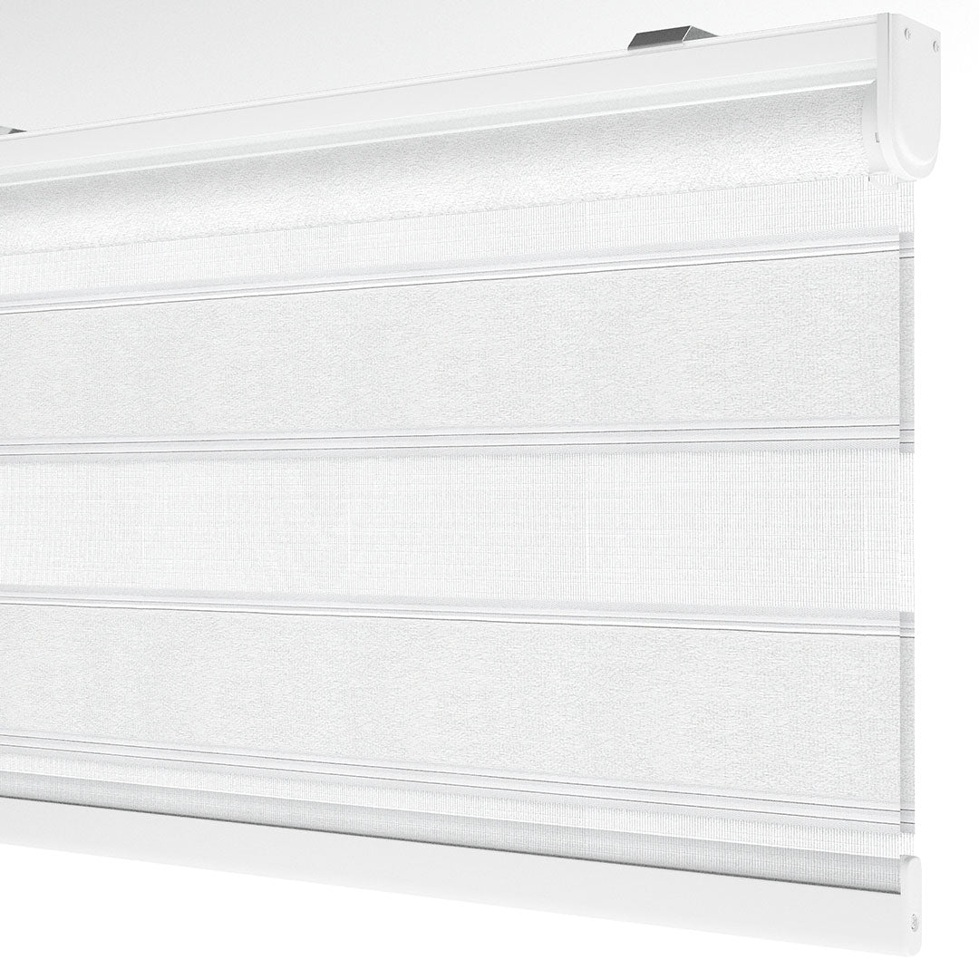 Beyaz Desenli Zebra Perde | Arroyo