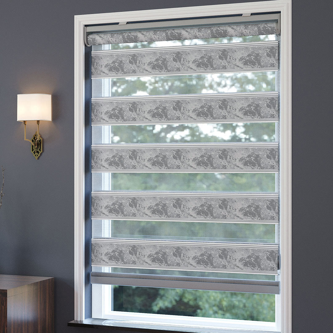 Gri Desenli Zebra Perde | Arroyo