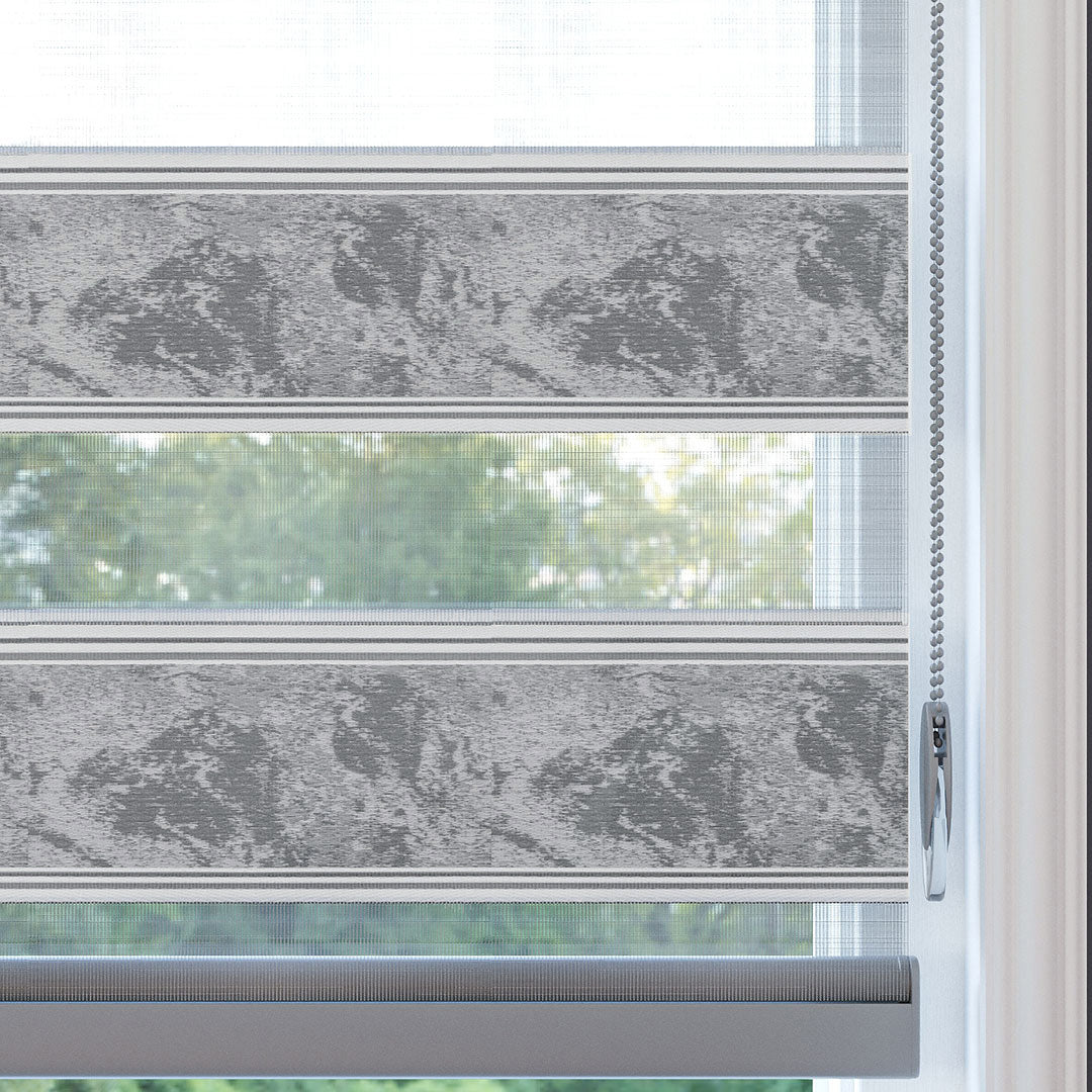 Gri Desenli Zebra Perde | Arroyo