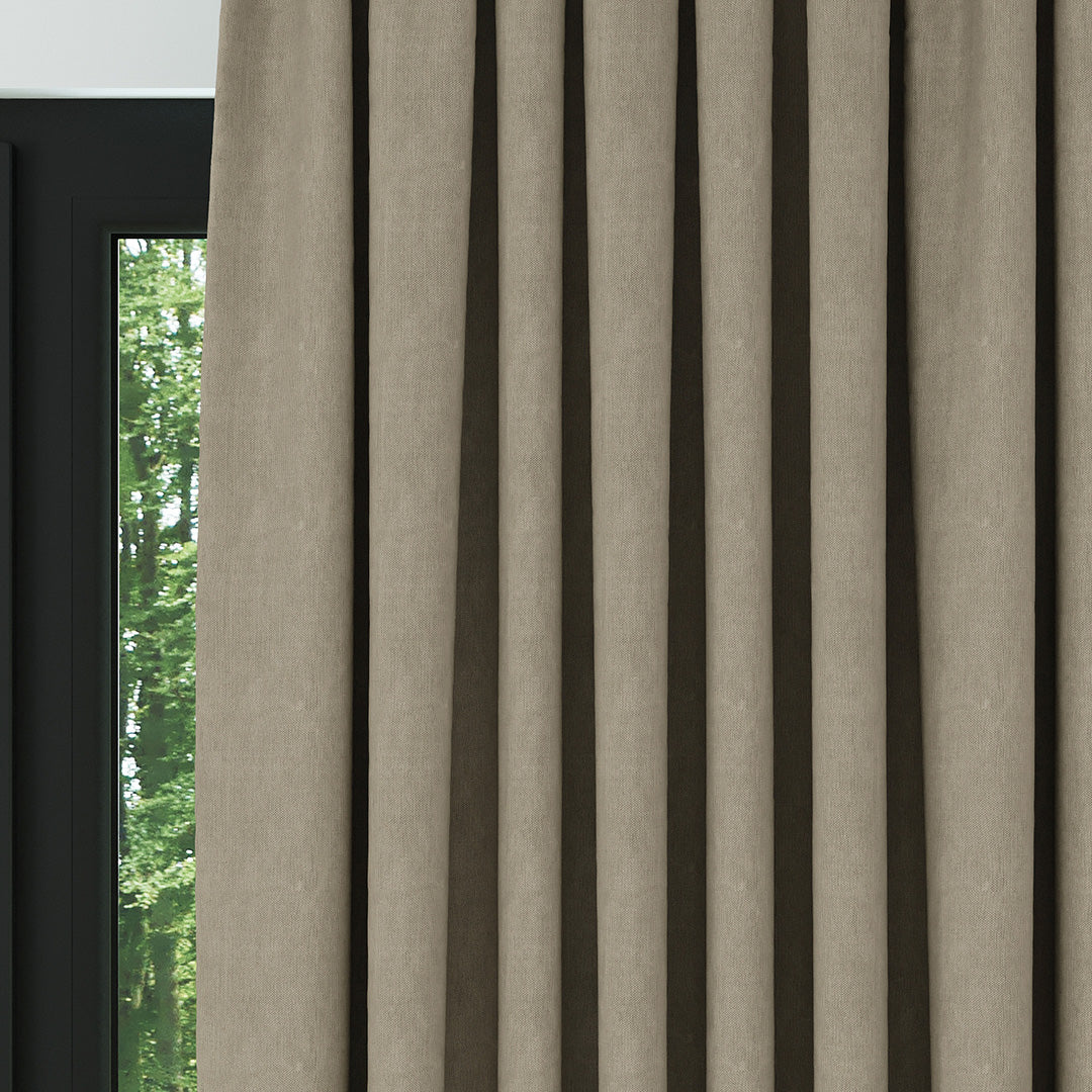 Bej Naturel Keten Fon Perde | Casual