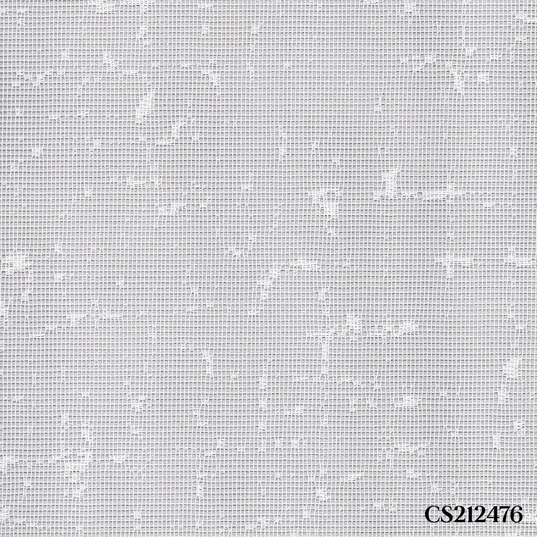 Beyaz Desenli Çiftli Stor Perde | Octavia