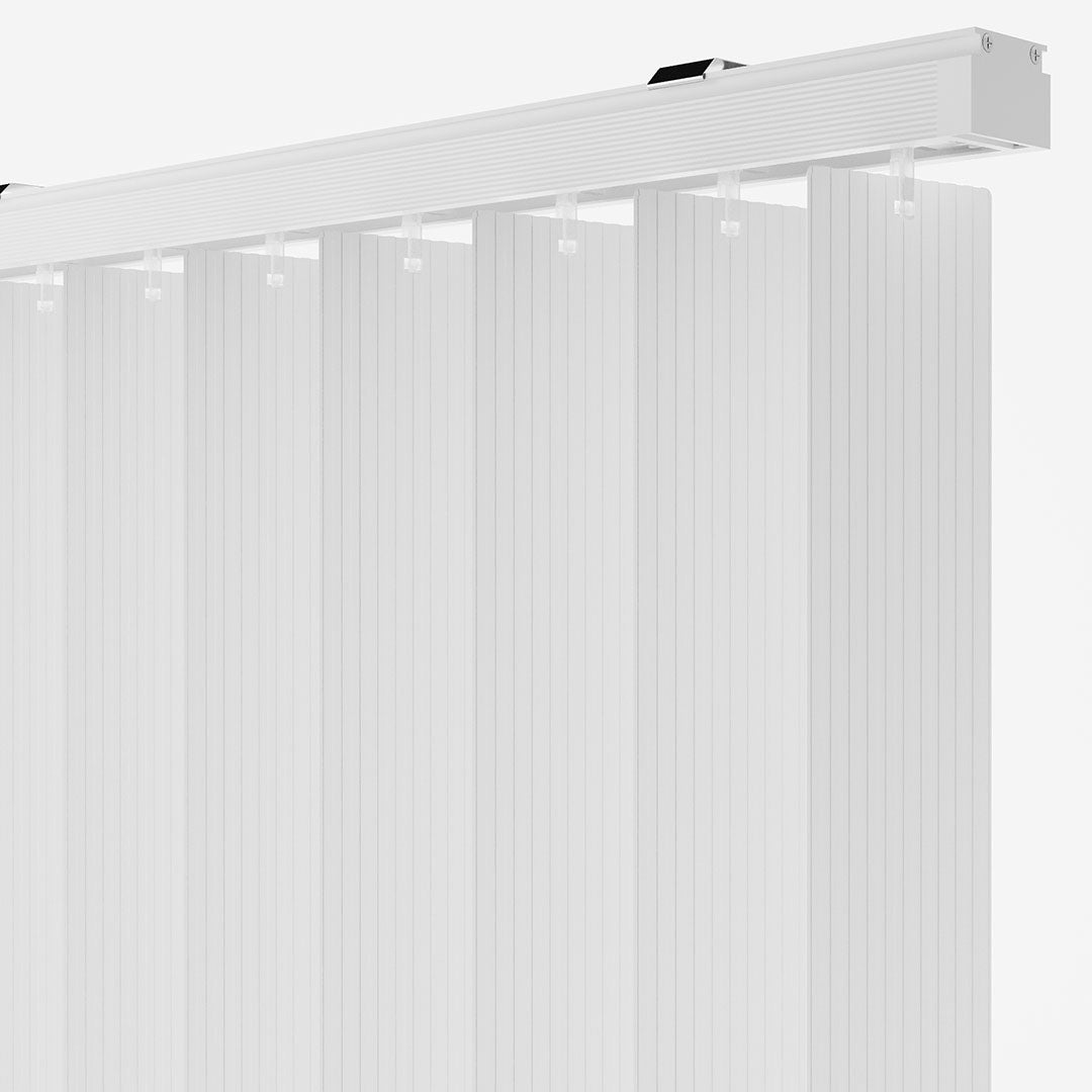 Beyaz Kanallı PVC Dikey Perde