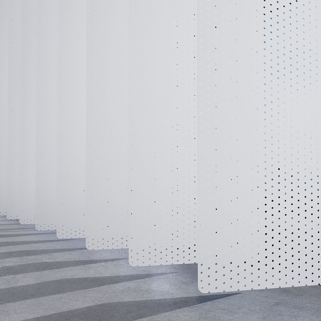 Beyaz Perfore PVC Dikey Perde